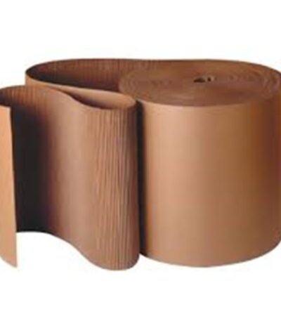 Large corrugated paper roll.