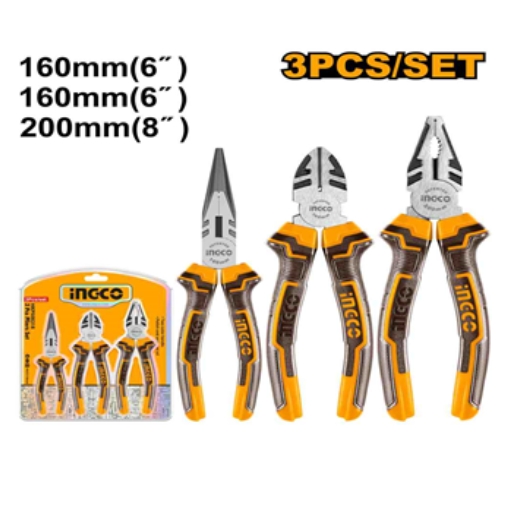 INGCO 3 pcs Plier Set