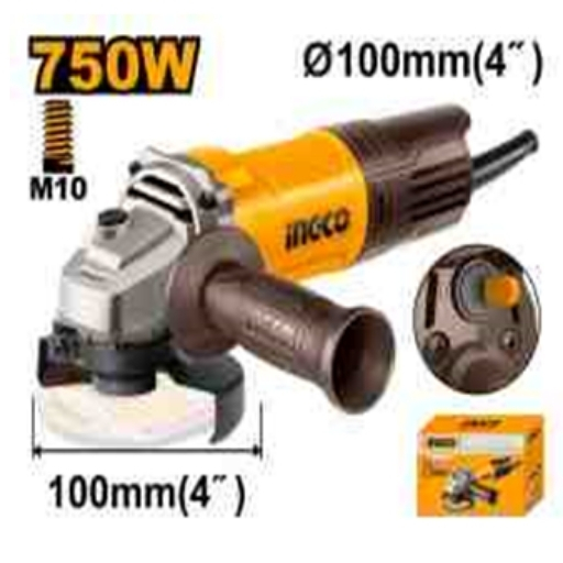 37 INGCO 750W angle grinder 4'' 100mm