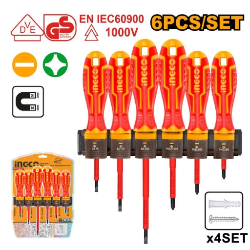 INGCO VDE 6PCS INSULATED Screwdriver Set