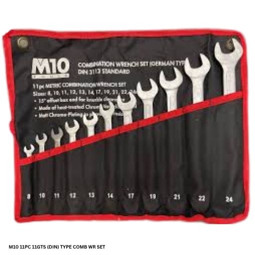 M10 11PC 11GTS (DIN) TYPE COMB WR SET