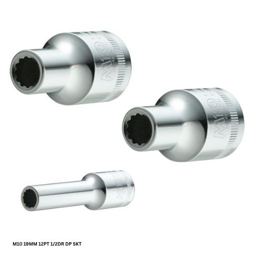 M10 19MM 12PT 1/2DR DP SKT