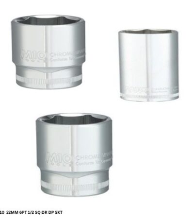 M10  22MM 6PT 1/2 SQ DR DP SKT