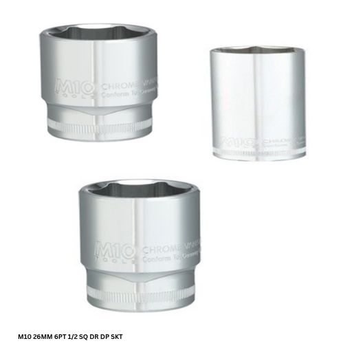 M10 26MM 6PT 1/2 SQ DR DP SKT