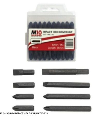 M10 [-]10X36MM IMPACT HEX DRIVER BIT 10 PCS