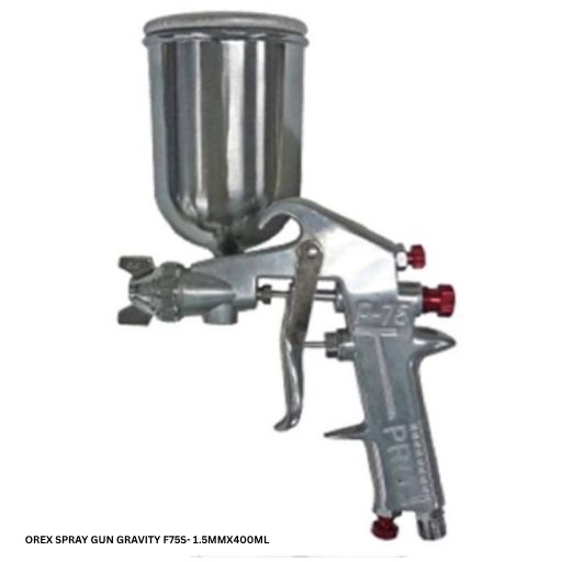 OREX SPRAY GUN GRAVITY F75S- 1.5MMX400ML