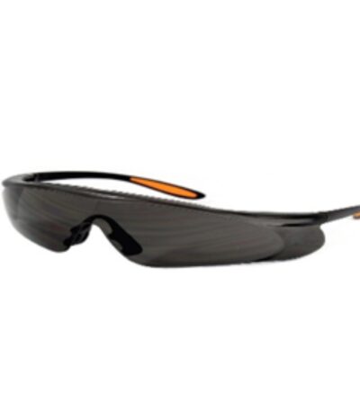 Lightweight safety eyewear with tinted lenses; scratch‑resistant and comfortable for all‑day protection.