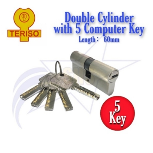 TERISO' 70MM CYLINDER  DOUBLE WITH NORMAL KEY